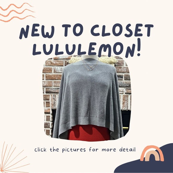 Lululemon forward flow poncho Cashmere blend - SZ OS - Picture 2 of 10